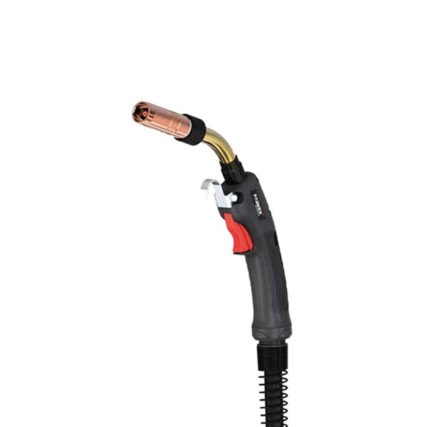 Parker Torchology Bernard Style MIG Gun, 400A, .035" to .045", 15', Lincoln Connection with Gas Side Hose P4E415L